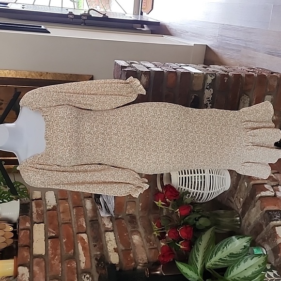 Petal & Pup Cottagecore Floral Smocked Midi Dress - Picture 2 of 9